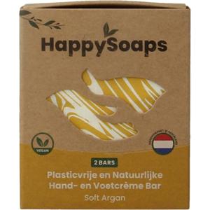 Happysoaps Hand & voetcreme bar soft argan