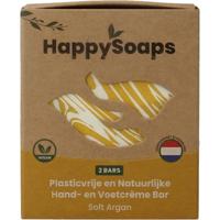 Happysoaps Hand & voetcreme bar soft argan