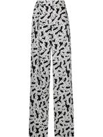 DVF Diane von Furstenberg pantalon Brooklyn à coupe droite - Noir