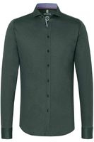 Desoto Slim Fit Jersey shirt groen, Gestructureerd