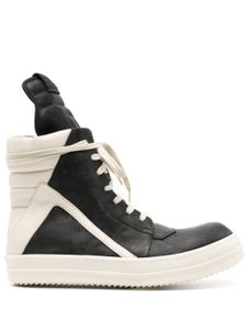 Rick Owens baskets montantes Geobasket en cuir - Noir