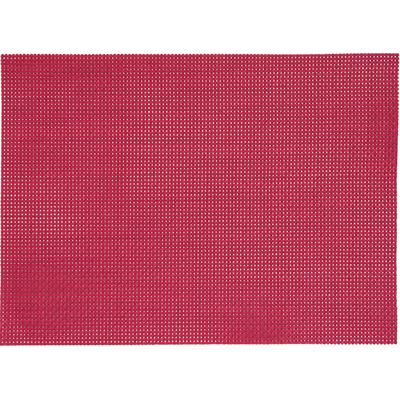 Placemats - rood - 6x stuks - geweven - 45 x 30 cm - onderleggers - tafeldecoratie