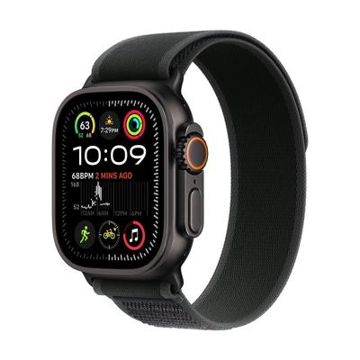 AppleWatch Ultra 2 GPS + Cellular 49mm Titanium Case met Trail Loop - M/L Smartwatch Zwart