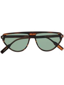 PENINSULA SWIMWEAR lunettes de soleil Venice à monture oversize - Marron