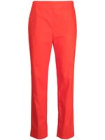 Paule Ka pantalon en coton zippé à coupe droite - Rouge