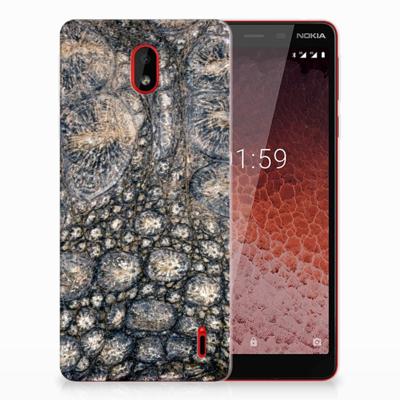 Nokia 1 Plus | TPU Hoesje | Krokodillenprint