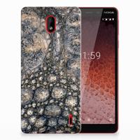 Nokia 1 Plus | TPU Hoesje | Krokodillenprint