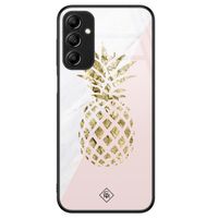 Samsung Galaxy A14 glazen hardcase - Ananas Samsung Galaxy A14 glazen hardcase - Ananas