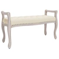 vidaXL Bankje 110x45x60 cm linnen beige