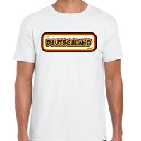 Verkleed T-shirt voor heren - Duitsland - wit - voetbal supporter - themafeest