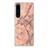 Sony Xperia 1 IV | TPU | Siliconen hoesje | Marmer Oranje