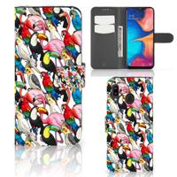 Samsung Galaxy A30 | Telefoonhoesje | Met pasjeshouder | Birds