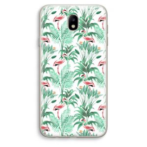 Flamingo bladeren: Samsung Galaxy J7 (2017) Transparant Hoesje