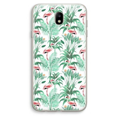 Flamingo bladeren: Samsung Galaxy J7 (2017) Transparant Hoesje