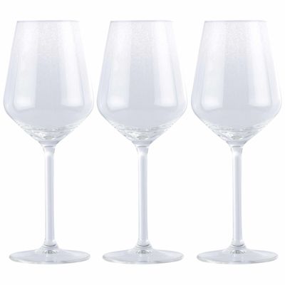 6x Goedkope wijnglazen set voor witte wijn 370 ml