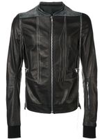 Rick Owens veste à design patchwork - Noir Rick Owens veste à design patchwork - Noir