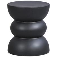 Bijzettafel Lugo - zwart - 44xØ38 cm - Leen Bakker