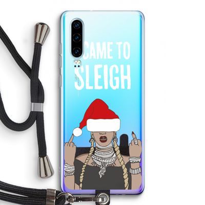 Came To Sleigh: Huawei P30 Transparant Hoesje met koord
