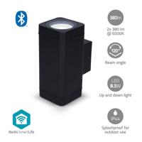 Nedis Smartlife Buitenlamp | 760 lm | Bluetooth® | 8.5 W | Warm tot Koel Wit | 2700 - 6500 K | ABS | Android™ / IOS - BTLOW05RGBW