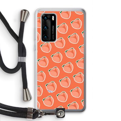 Just peachy: Huawei P40 Transparant Hoesje met koord