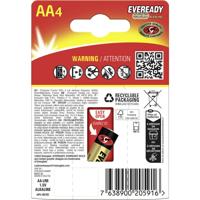 Eveready E304430400 AA batterij (penlite) 1.5 V 4 stuk(s)