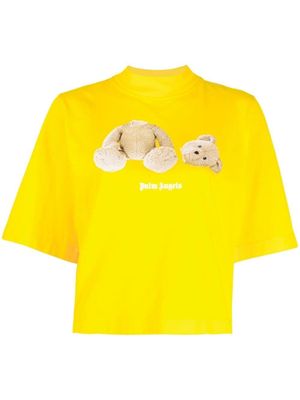 Palm Angels t-shirt à logo imprimé - Jaune