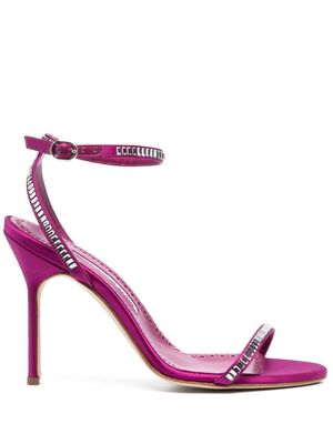 Manolo Blahnik sandales Crinastra 105 mm à brides - Rose