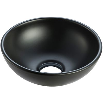 Waskom Opbouw BWS Miko 27,5x10,5 cm Keramiek Mat Zwart