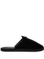 Giuseppe Zanotti chaussons Domitille en velours - Noir - thumbnail