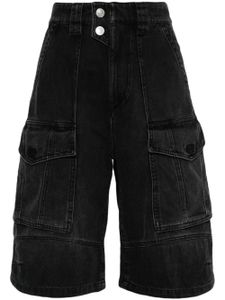 MARANT ÉTOILE short en jean à taille haute - Noir