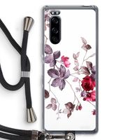 Mooie bloemen: Sony Xperia 5 Transparant Hoesje met koord