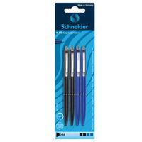 Schneider Schreibgeräte K 15 box Zwart, Blauw Multifunctionele balpen 4 stuk(s)