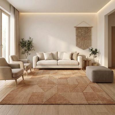 Wollen Vloerkleed Ursule - Koper 230x160cm - Wol - Dekbed-Discounter.nl