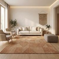 Wollen Vloerkleed Ursule - Koper 170x120cm - Wol - Dekbed-Discounter.nl