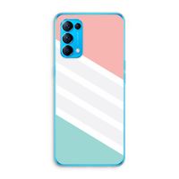 Strepen pastel: Oppo Find X3 Lite Transparant Hoesje