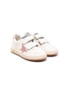 Golden Goose Kids baskets Ball Star en cuir - Blanc