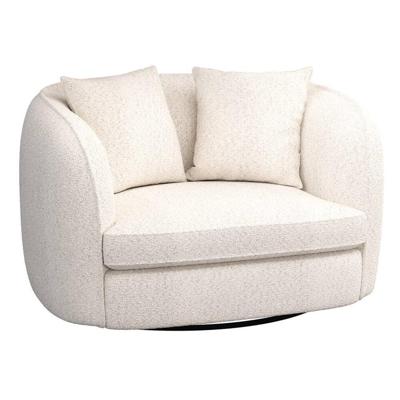 Leen Bakker - Loveseat Enzio - Wales - Stof - Crème - 95x129x76 Cm