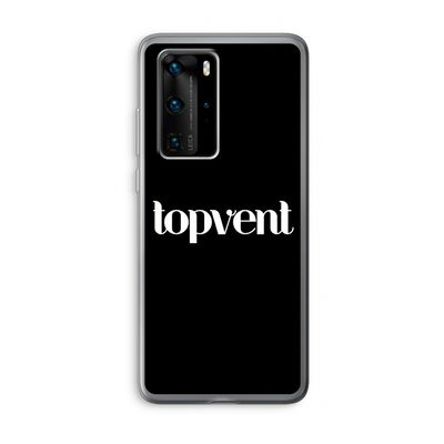 Topvent Zwart: Huawei P40 Pro Transparant Hoesje