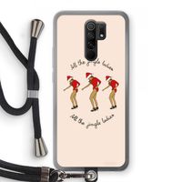 Jingle Ladies: Xiaomi Redmi 9 Transparant Hoesje met koord
