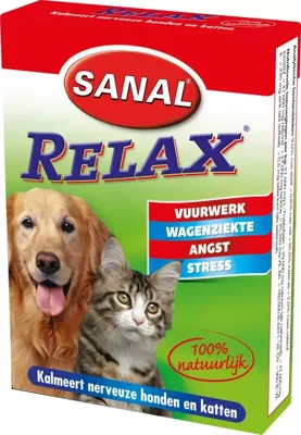 Sanal relax hond en kat 15 tabletten