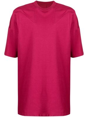 Rick Owens t-shirt à coutures apparentes - Violet