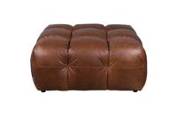 Poef Hackman Leather Chocolate