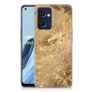 OPPO Reno 7 5G | Find X5 Lite TPU Siliconen Hoesje Marmer Creme