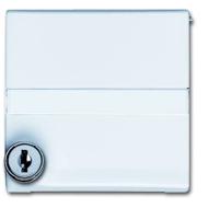 Busch-Jaeger 2CKA001710A3793 Wandontactdoos met klapdeksel, Wandcontactdoos met randaarde afsluitbaar Afdekking Allweather 44 (IP44) Crème-wit, Zuiver wit (RAL