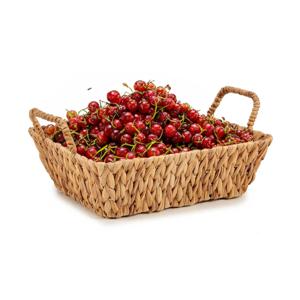 Kinvara Fruitschaal/fruitmand Rattan - gevlochten riet - 40 x 28 x 9 cm - naturel - Fruitschalen