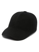 Borsalino casquette en laine à patch logo - Noir