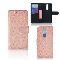 Alcatel 3 (2019) Telefoon Hoesje Pattern Orange - thumbnail