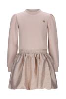 Le Chic winter jurk meisjes - wit - Salloon - glitter, gebreid