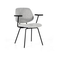 Eleonora Lynn eetkamerstoel met arm Grijs