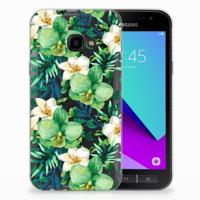 Samsung Galaxy Xcover 4 | Xcover 4s | TPU Case | Orchidee Groen